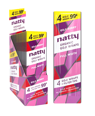 Natty Organic Hemp Wraps(15/4pk, 60Wraps/bx)
