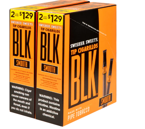 SWISHER BLK 2 FOR $ 1.29 15/2CT BOX 30 CIGAR