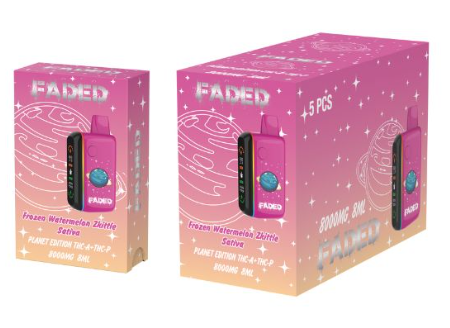 FADED DISPOSABLE 8ML 5PC/BOX