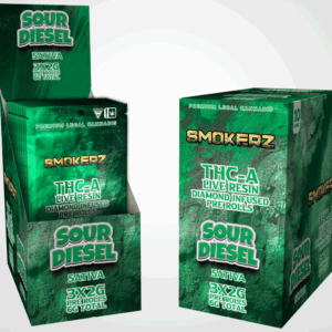 SMOKERZ THC-A DIAMOND INFUSED PRE ROLLS 3PK 10/BOX