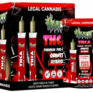 NARCO THC-A PRE ROLLS 3G 2PK/10CT DISPLAY